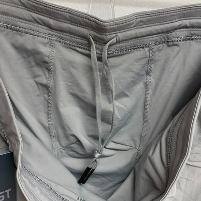 VRST Men's 7â Inseam Stealth Shorts Silver Shadow Solid Summer MAX200436N