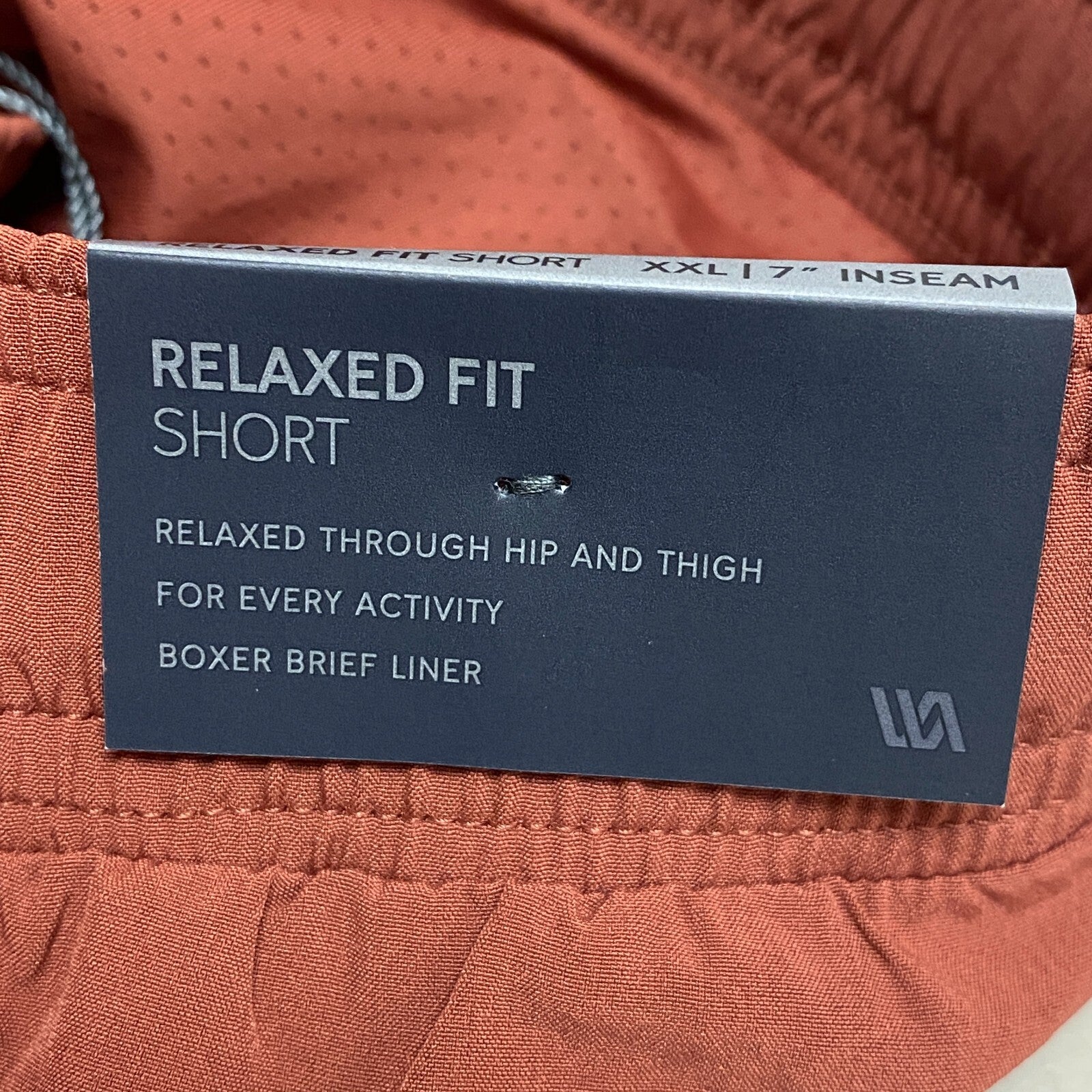 VRST Men's 7"  Relaxed Fit For Every Activity All In Short Brick Rust MAX232405