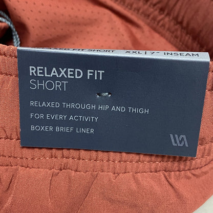 VRST Men's 7"  Relaxed Fit For Every Activity All In Short Brick Rust MAX232405