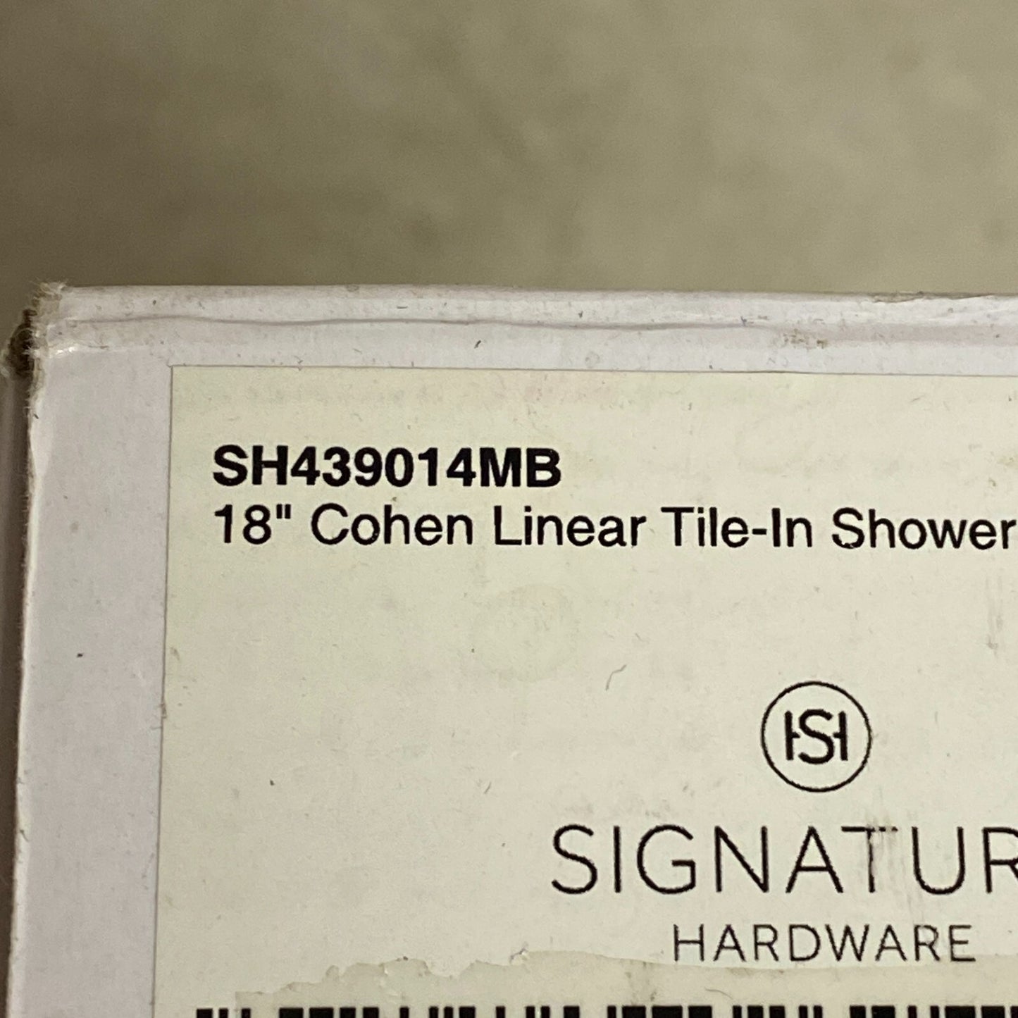 Signature Hardware 18" Cohen Linear Tile-In Shower Drain - with Drain Flange M,,
