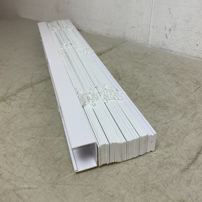 allen + roth 2-in Room Darkening Cordless Faux Wood Blind White 34in x 64in