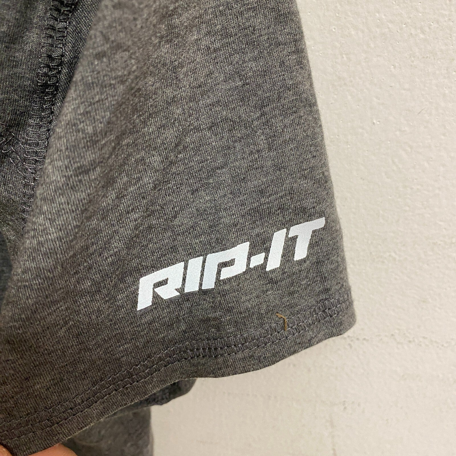 RIP-IT Woman's  Short Sleeve Crew Tee with Adira Plain Dark Grey BQ9776