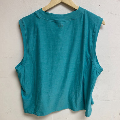 CALIA Women's Lustra lux Relaxed Fit Mock Neck Short Tank Spearmint WAX31295