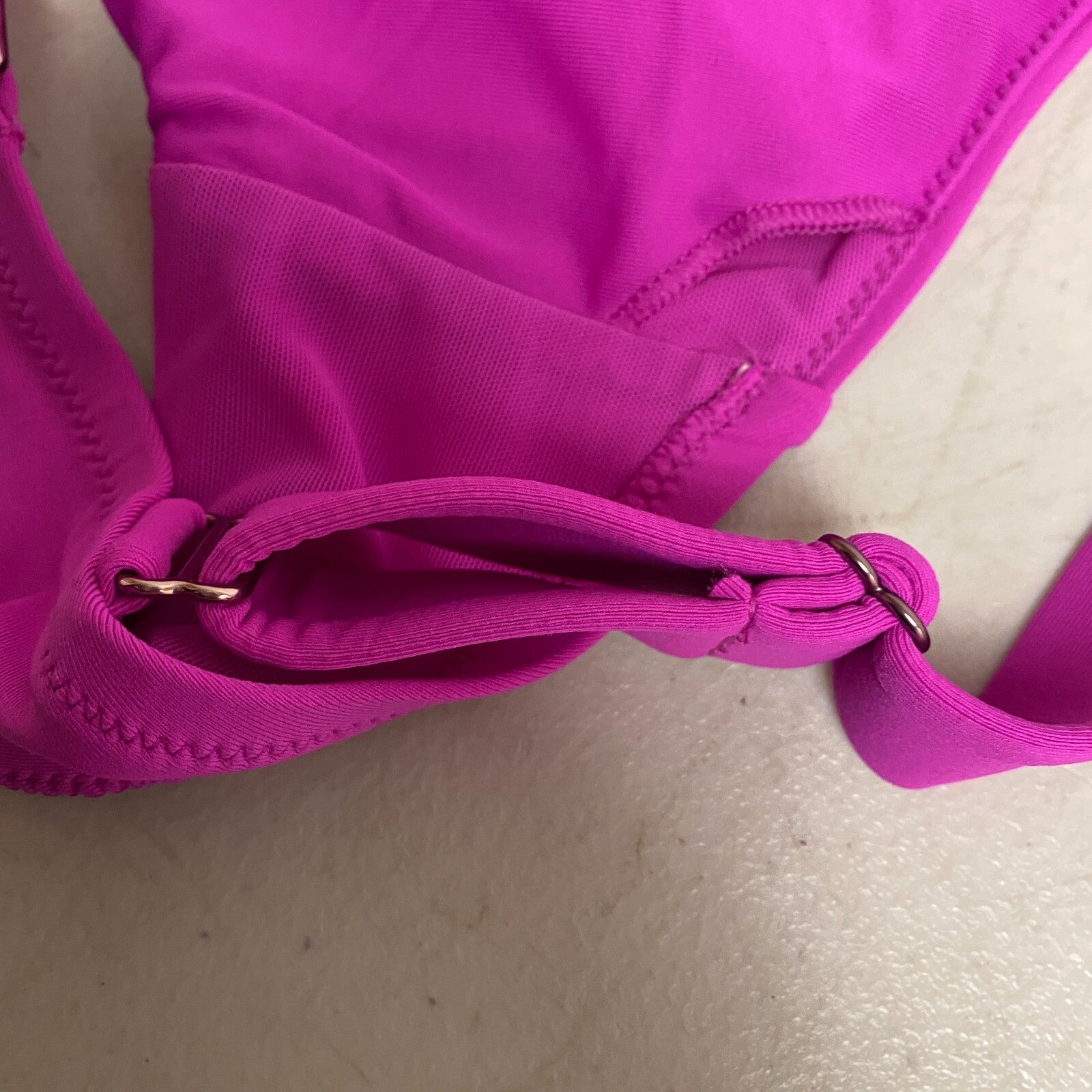 Calia Women's Swim Collection Tie Front Swim Bikini Top Lush Berry WSA22200 New