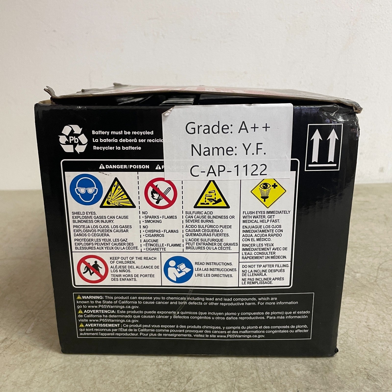 Autocraft Gold 18L-A 12V Powersports Battery 260A CCA Dry-Charged ATV Motorcycle