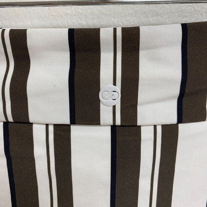 Calia Women's Wide Banded High Leg Swim Bottoms Variegated Stripe WSA23414PRT