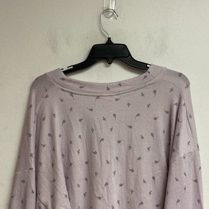 Ana a new approach size XL crop long sleeve button v-neck cardigan color Ditzy