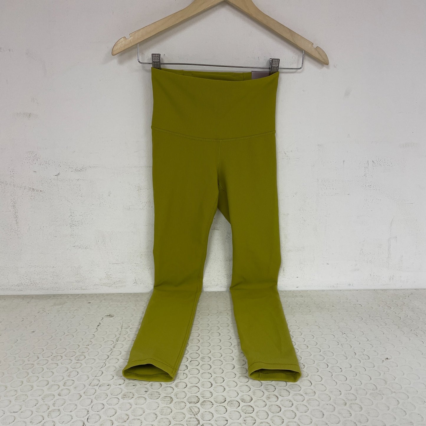 Calia Essential Rib 7/8 Leggings Chartreuse Womenâs Athletic Pants WAX32210