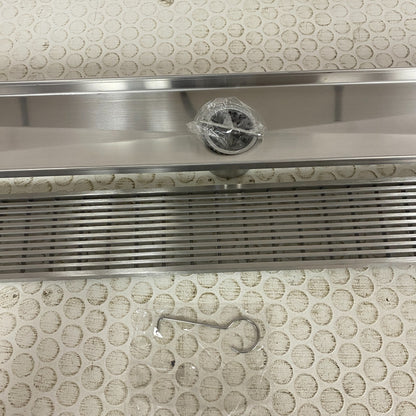 Signature Hardware 48" Carmen Linear Shower Drain Brushed Stainless Steel
