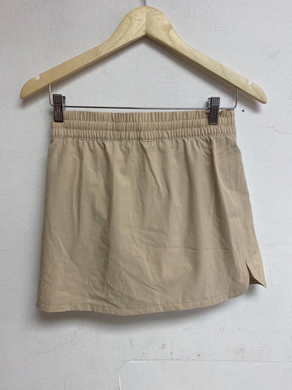 DSG Women's Stride Skort Creme/tan PocketLess Polyester Spandex Size Womens XS
