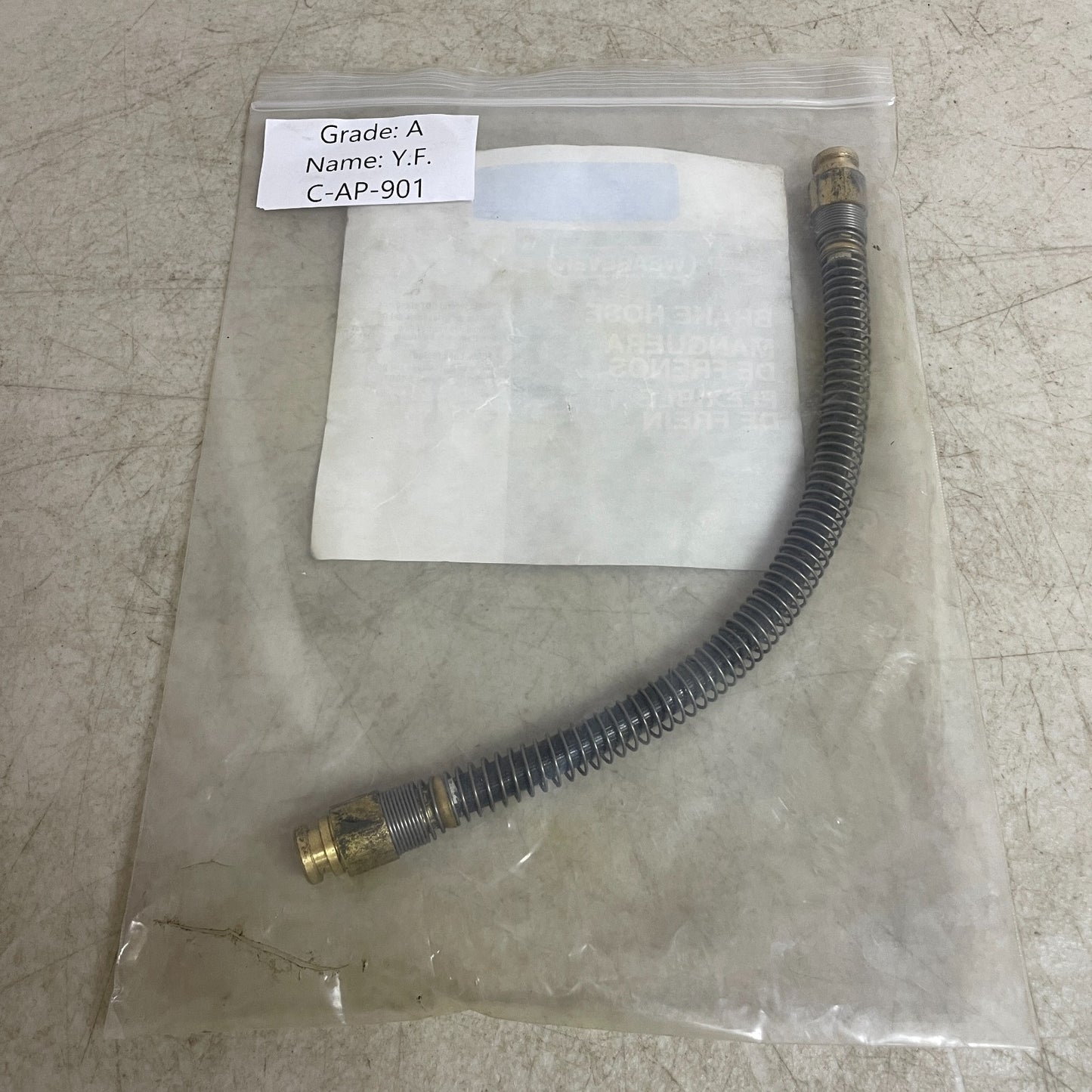 Carquest Wearever BHA38109 Brake Hose Assembly with Copper Washers & Guards