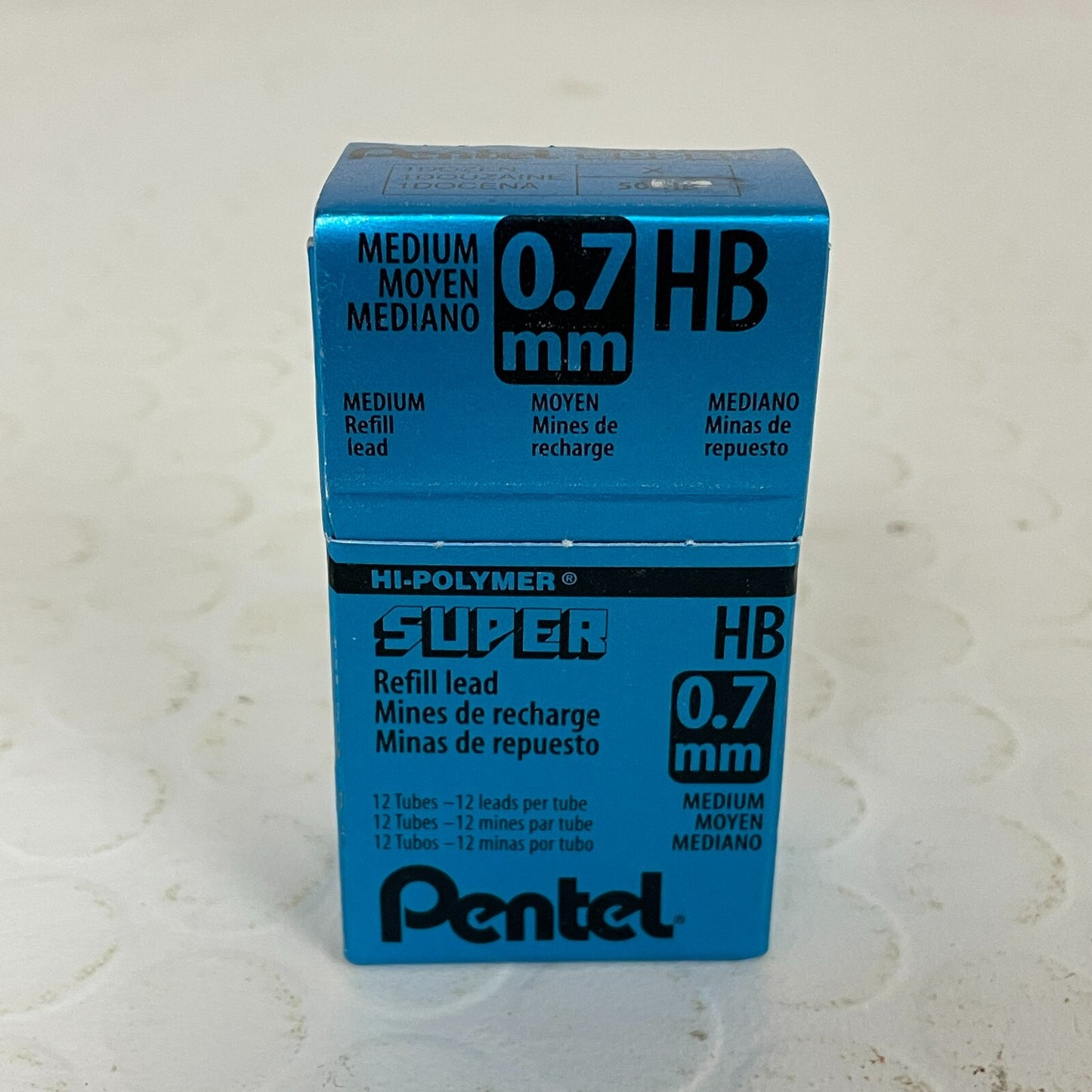 Pentel Super Hi-Polymer Lead Refill (0.7mm) Medium, HB (50-HB) 2 packs 24 Tubes
