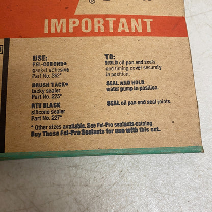 FEL-PRO TCS45060 Timing Cover Gasket Set BBC V8 427 454 1965-1976 Chevrolet Impa
