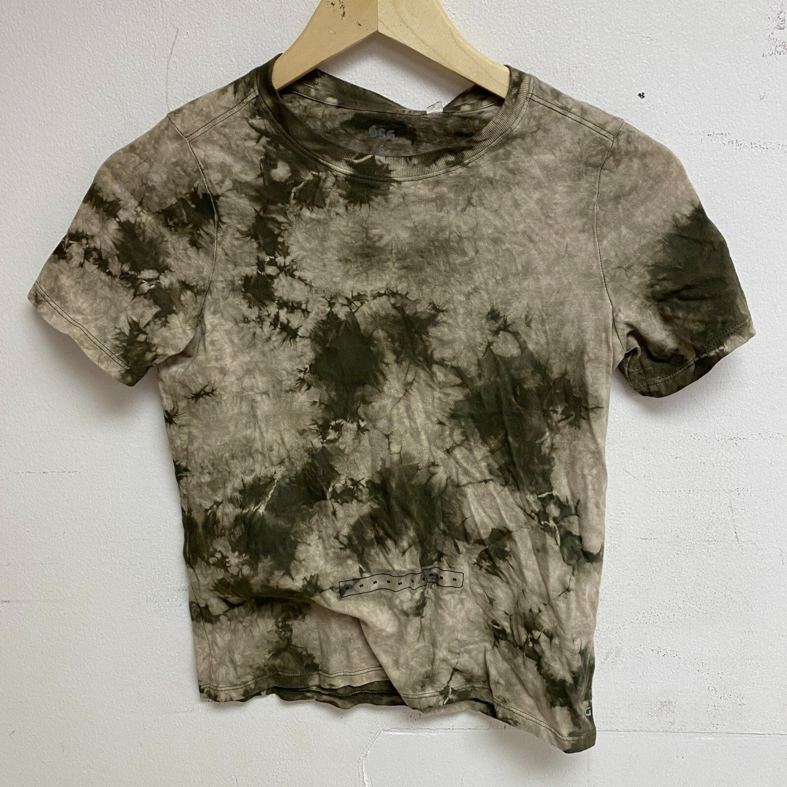 DSG Boy's Crystal Tie Dye Tee Dark Green CTD  Short Sleeve DAB13106G