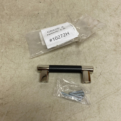 Signature Hardware 3" JERICO CABINET PULL - POLISHED NICKEL/BLACK BRONZE