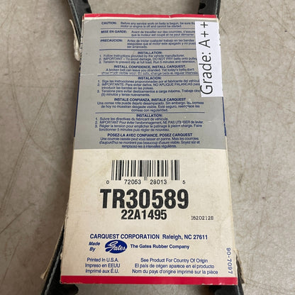 Carquest/TR Gates Green-Stripe Truck & Bus V-Belt 59.44" Outside TR30589