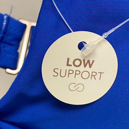 Calia Women's Tie Front Swim Bikini Top Bright Blue WSA22200  BRAND NEW