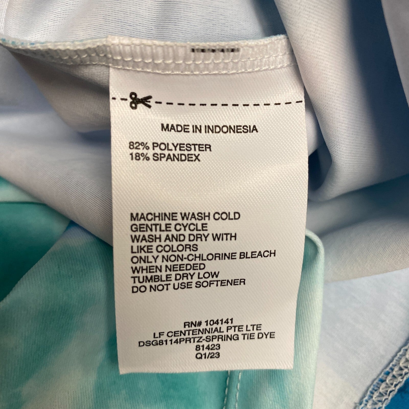 DSG Girls Swim Long Sleeve Top Rash Guard Spring Tie Dye DSG8114PRTZ New