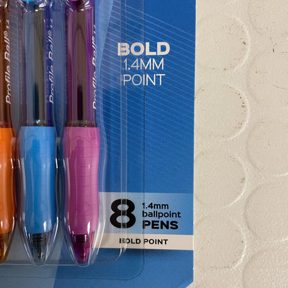 Paper Mate Profile Ballpoint Retractable Pen Assorted Ink Bold 2 Pack 16 Count