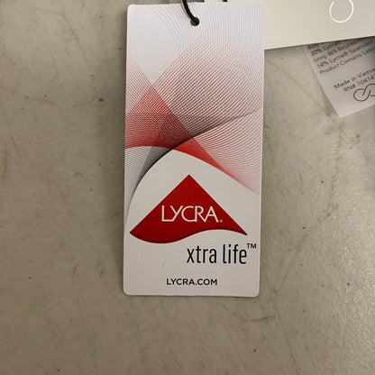 CALIA Women's Adjustable Rise Ruched Side Bottom Stripe Black WSA23402PRT