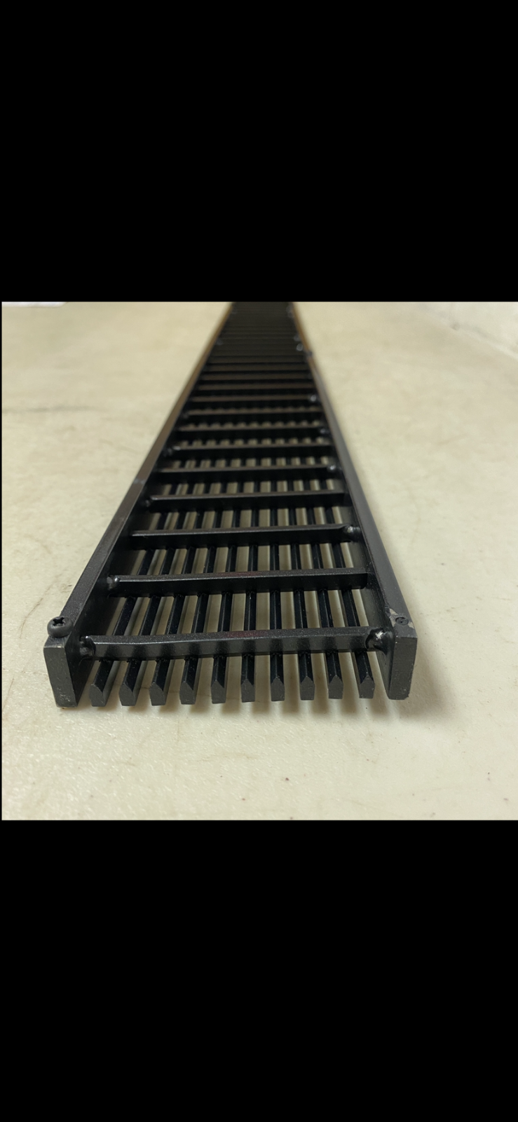 Signature Hardware 60" CARMEN OUTDOOR LINEAR SHOWER DRAIN-MATTE BLACK