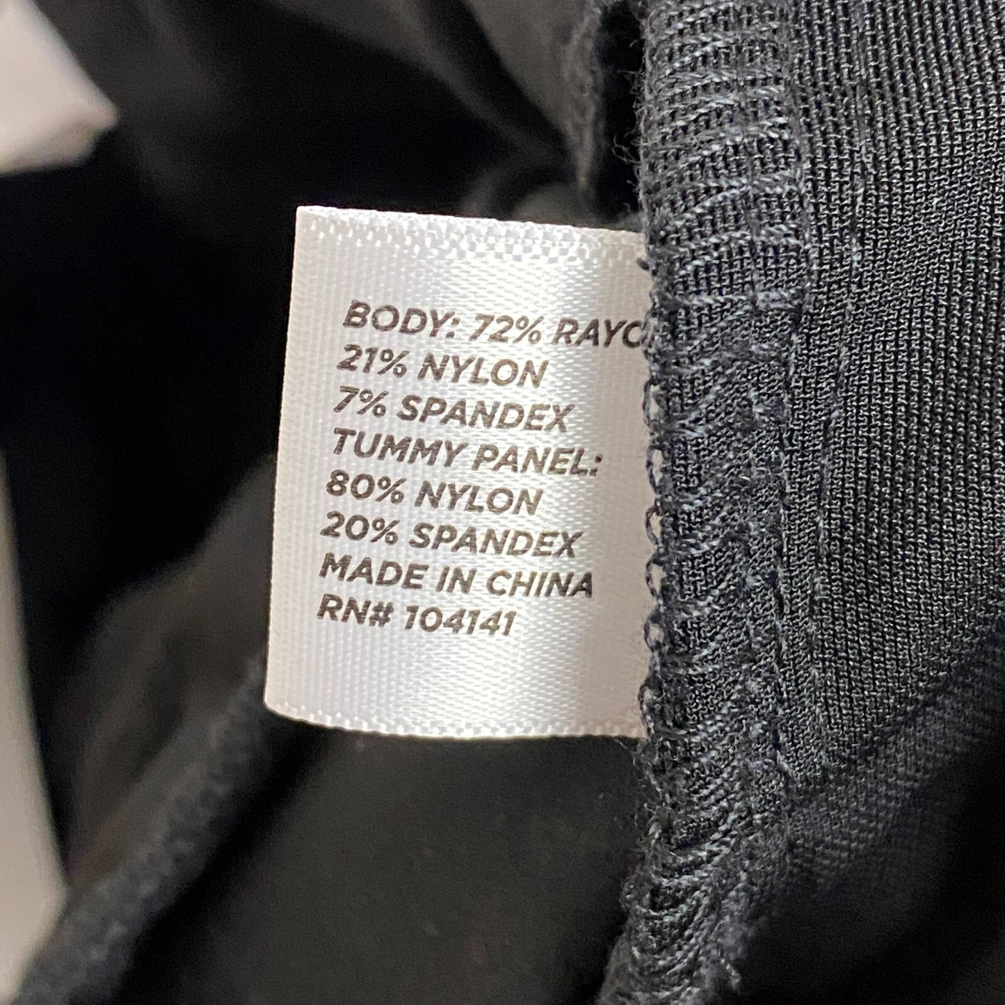 Lady Hagen Tummy Control Short 10" Pure Black Solid WGH14352