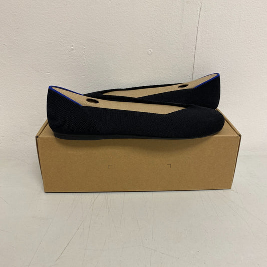 Rothy’s The Flat Round-Toe Ballet Flat Black Solid 001‑112 Size 9