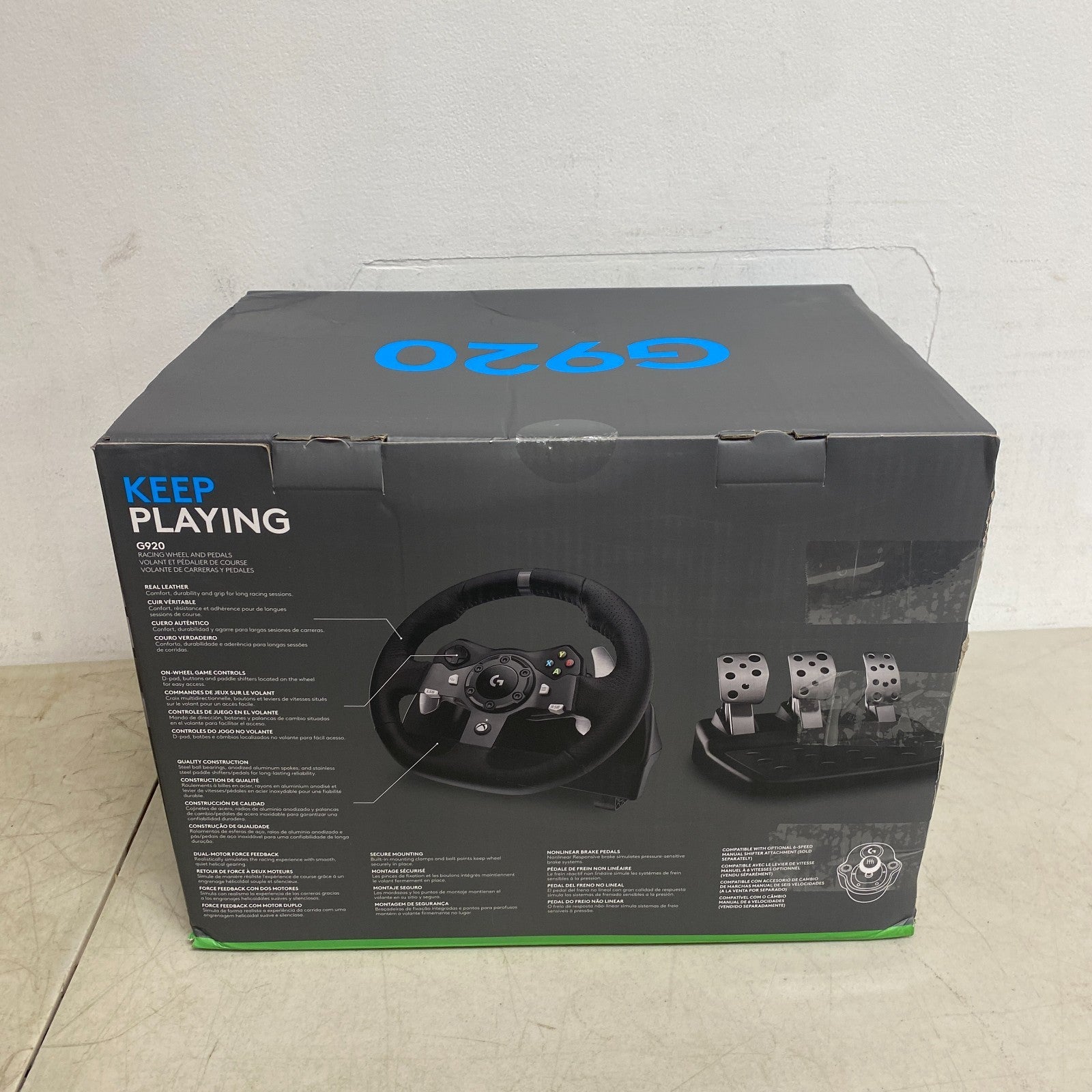 Logitech G920 Driving Force Racing Wheel & Pedals for Xbox Series X|S, Xbox New.