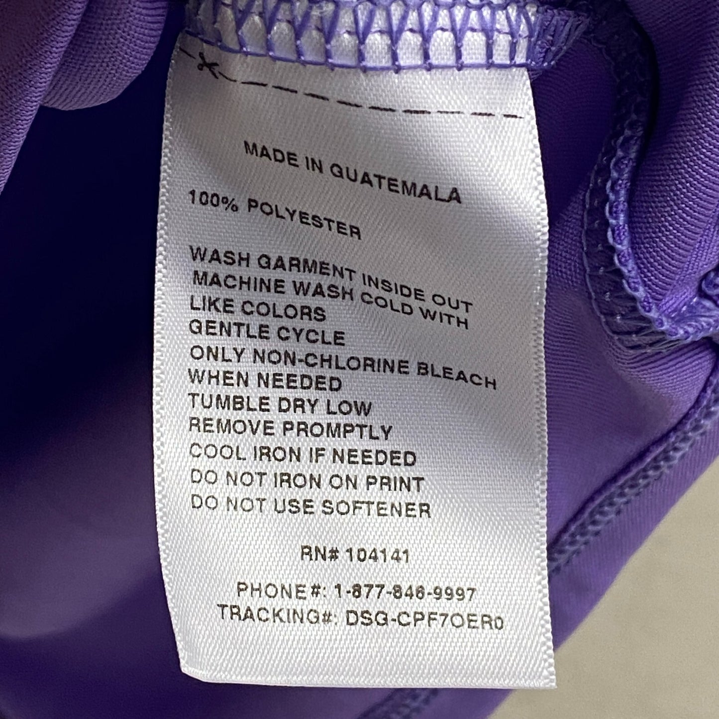 DSG Girl's Crew Graphic Tee Electric Violet Dance Solid Short Sleeve DAG11100