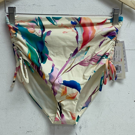 Calia Women's Ruched Side Tie High Rise Bottom Unbleached/Multi WSA23410PRT