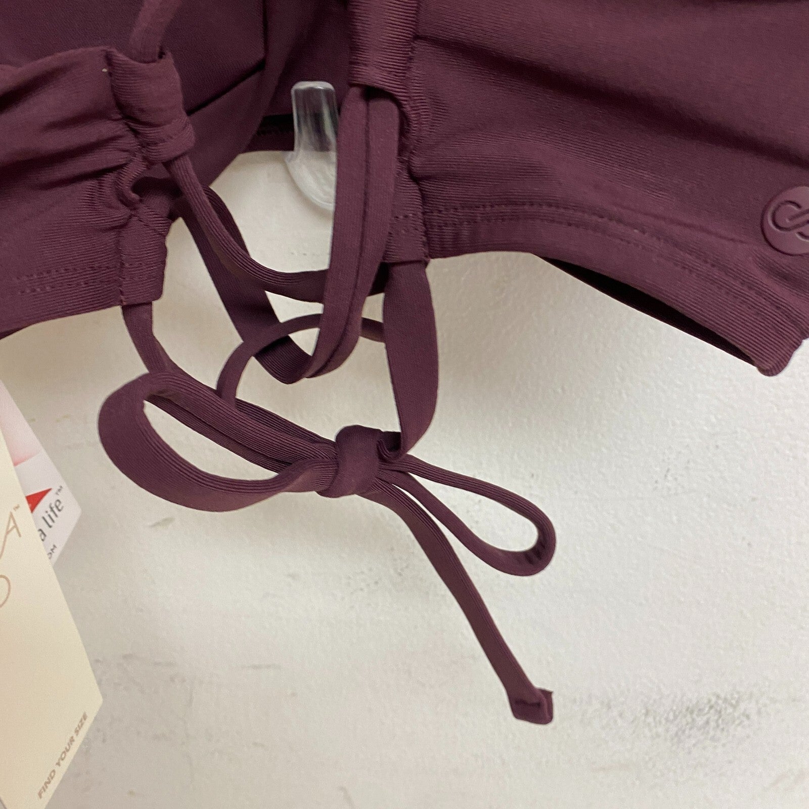 Calia Women's Triangle Bikini Top Wine WSA23201