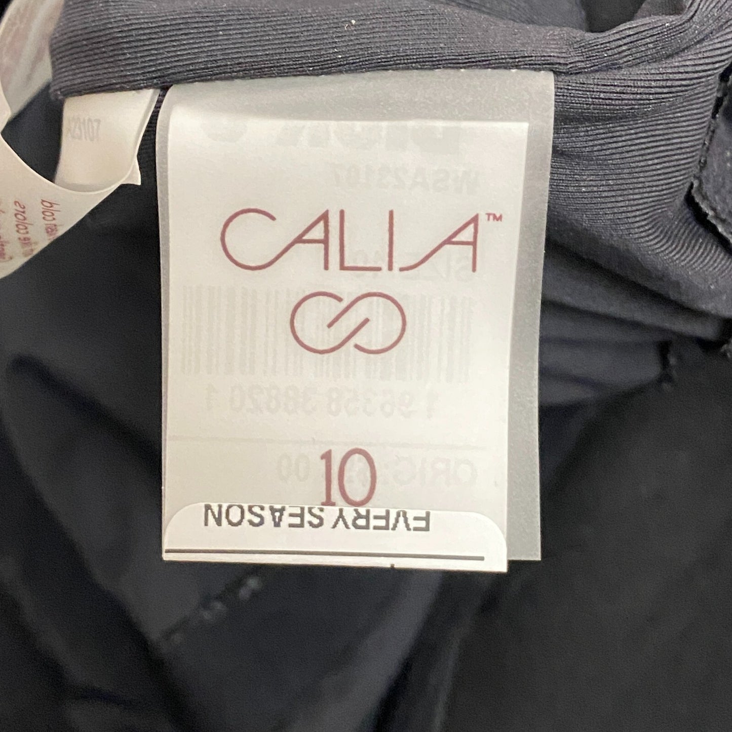 CALIA LONG PIKINI One Piece Swimsuit Pure Black Solid WSA23107