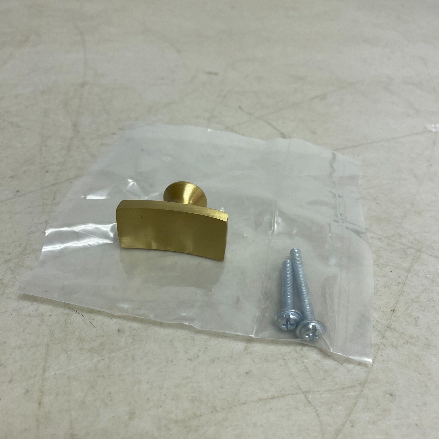 Signature Hardware Calais Solid Brass Cabinet Knob Satin Brass SH287753