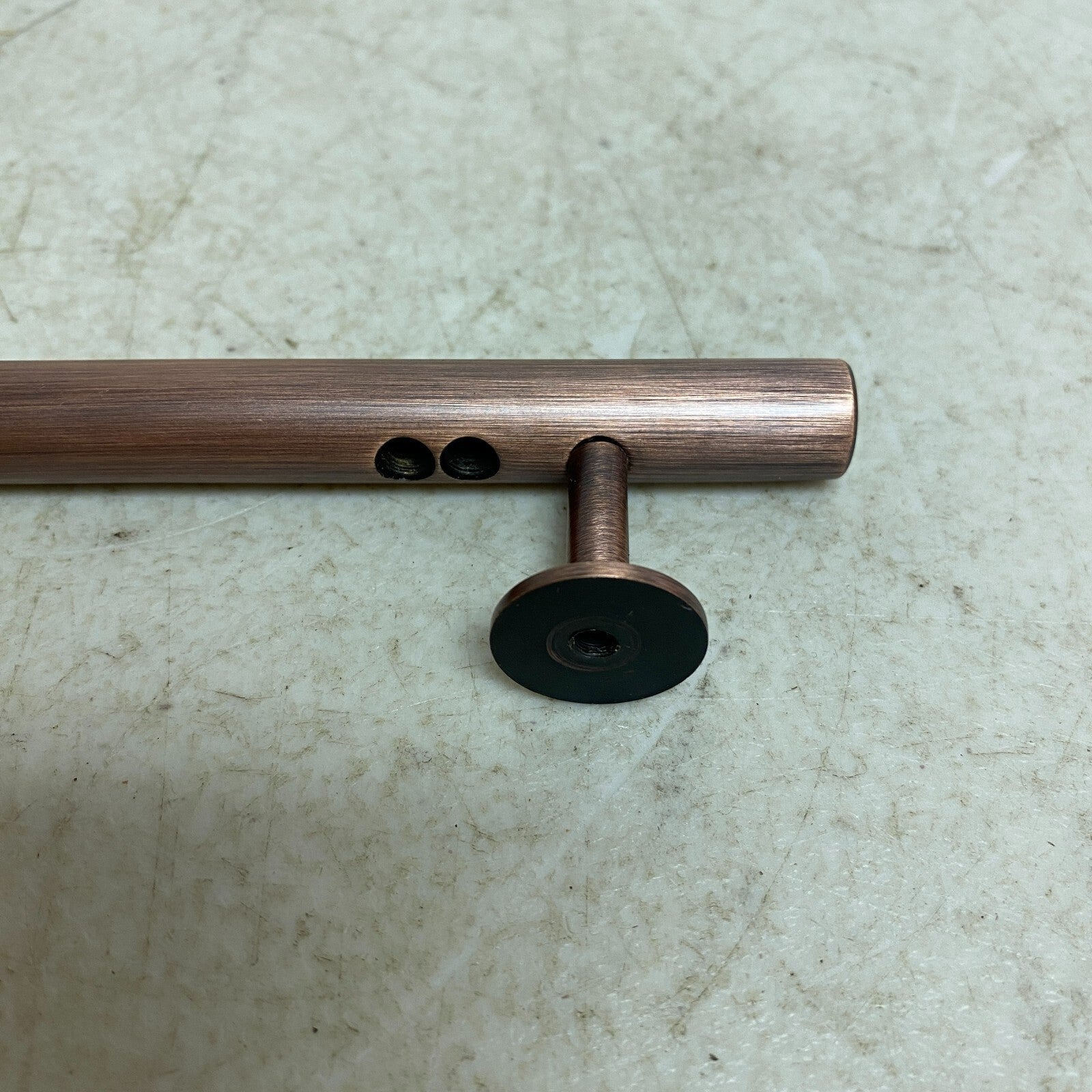 Signature Hardware 6" DIEHL ADJUSTABLE ROUND BRASS DRAWER PULL- ANTIQUE COPPER