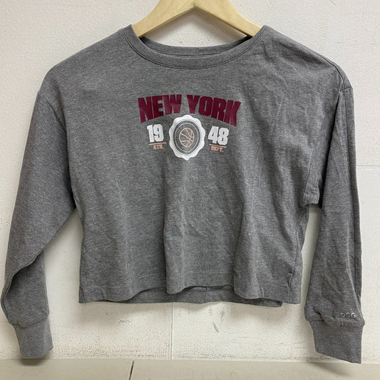 DSG Girls' Long Sleeve Graphic T-Shirt Dark Heather Grey NY DAG12105GH Summer