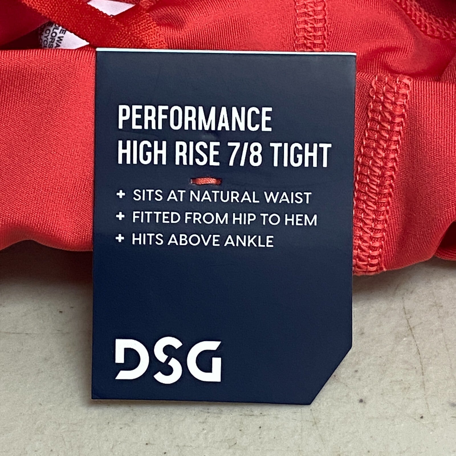 DSG Women's Running Performance High Rise 7/8 Tight Ankle Volcanic Red DAW21210Z