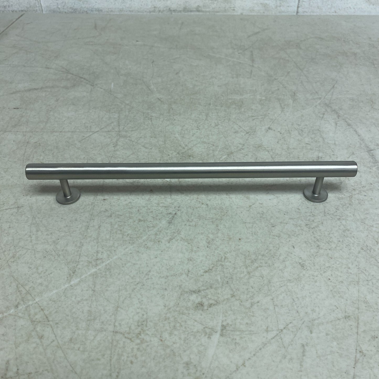 Signature Hardware 10'' Diehl Adjustable Round Brass Drawer Pull Brushed Nickel