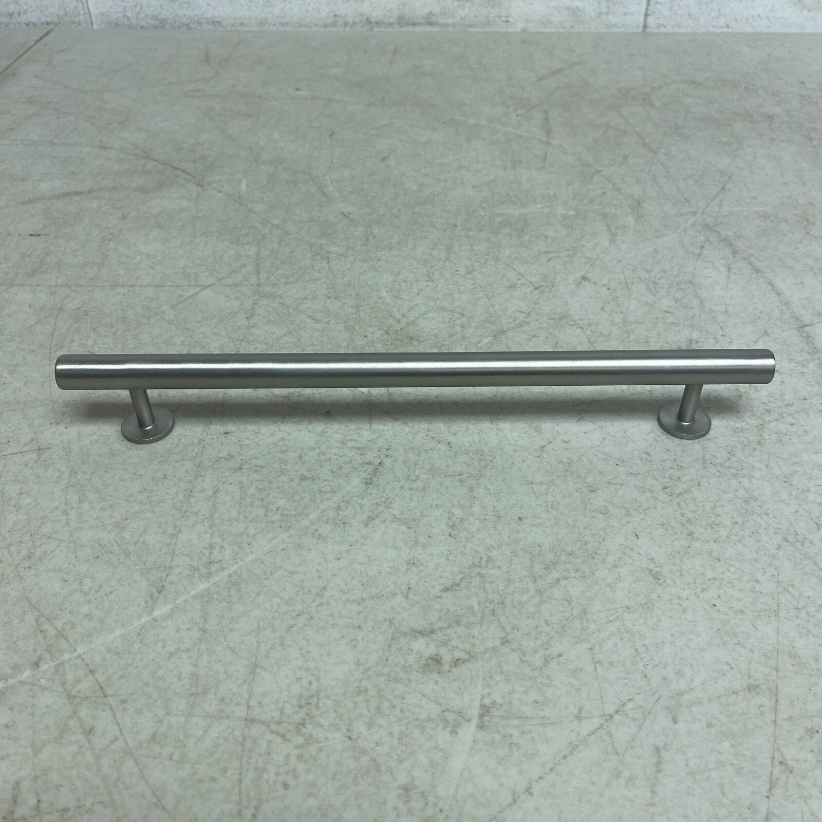 Signature Hardware 10'' Diehl Adjustable Round Brass Drawer Pull Brushed Nickel