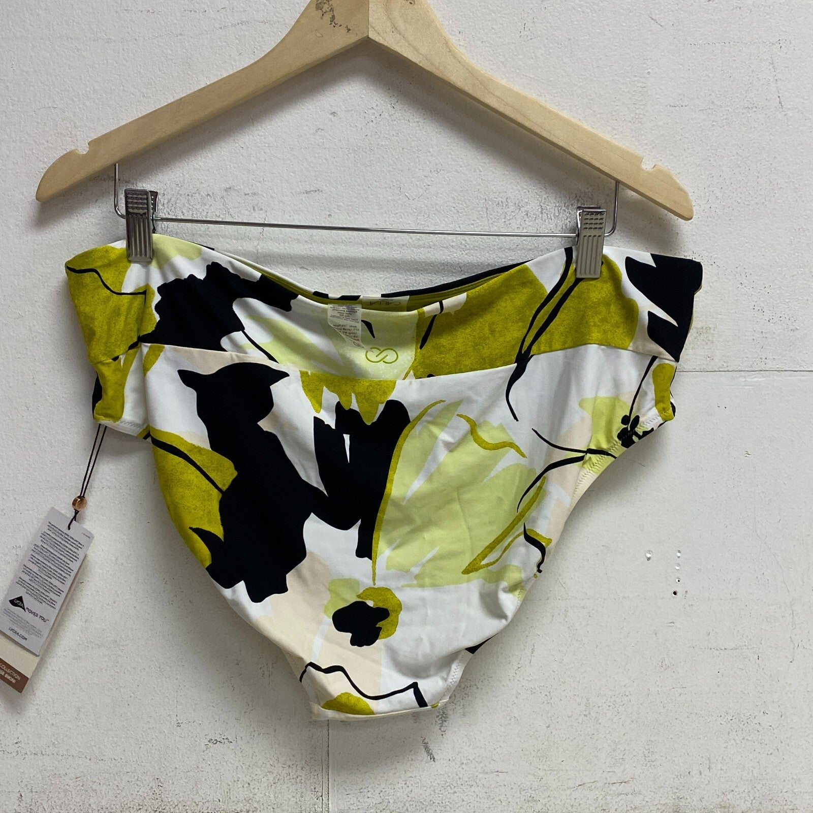 Calia Womens Mid Rise Wide Band Bottom Green Multi Summer Stylish WSA20406PRTX