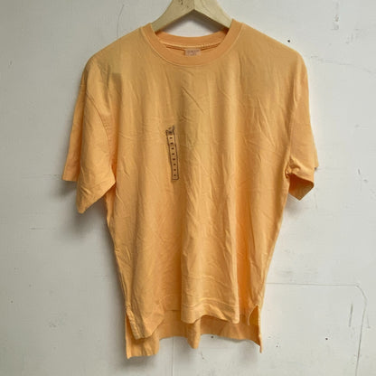 Calia Oversized Everyday Short Sleeve Tee Sunrise Orange Solid Trendy WAX31292