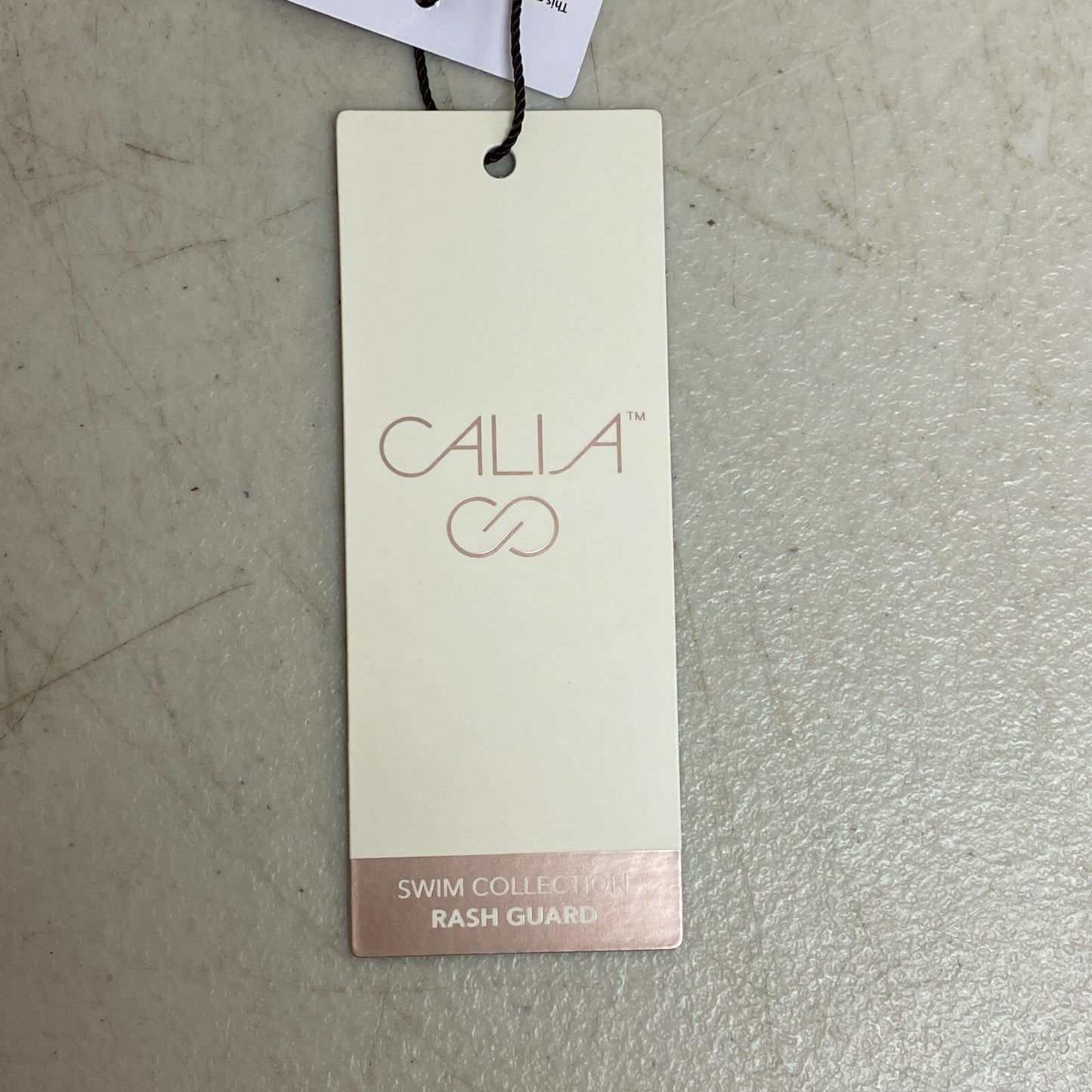 Calia Women's Swim Collection Cropped Front Tied Rash Guard Kiwi Green WSA22804