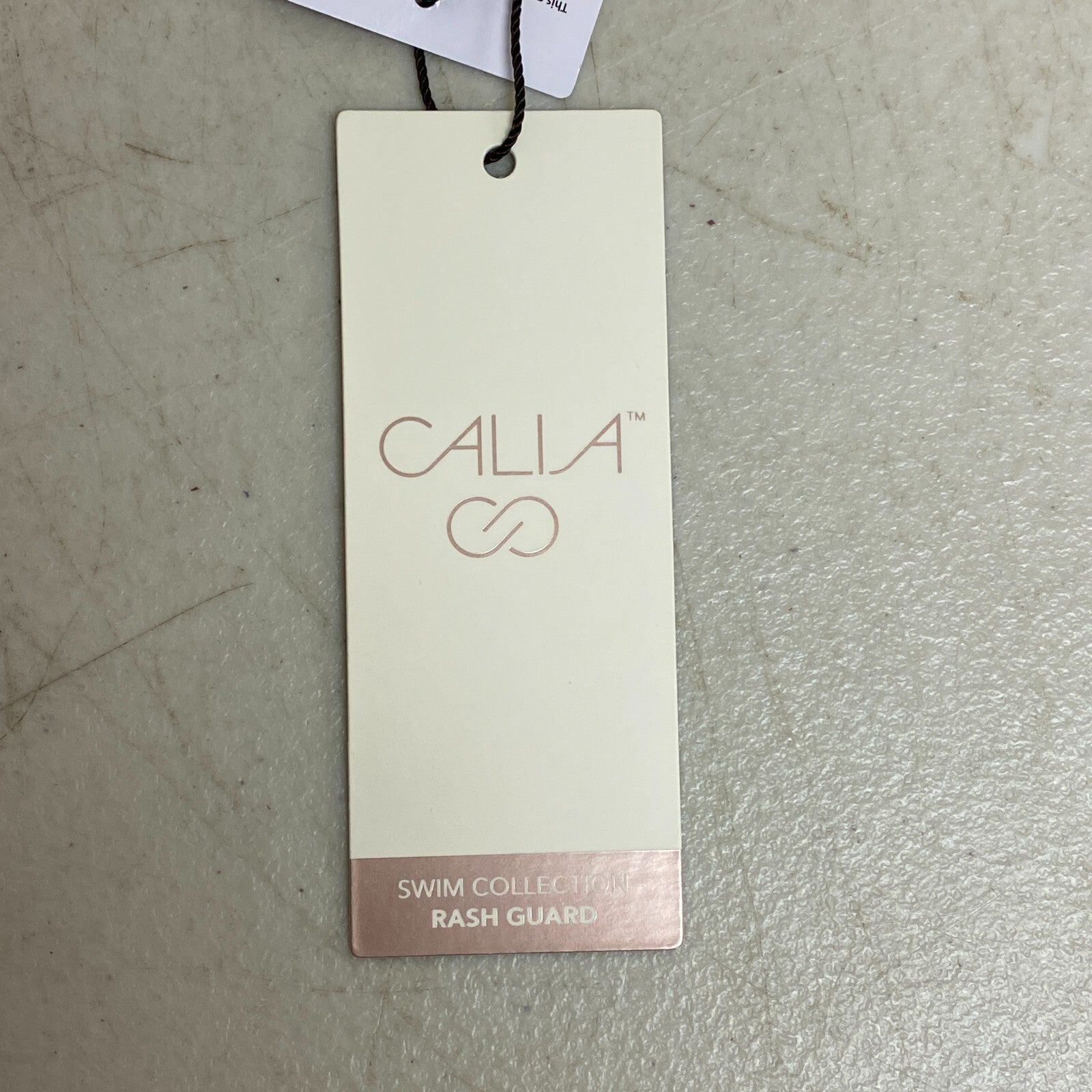 Calia Women's Swim Collection Cropped Front Tied Rash Guard Kiwi Green WSA22804