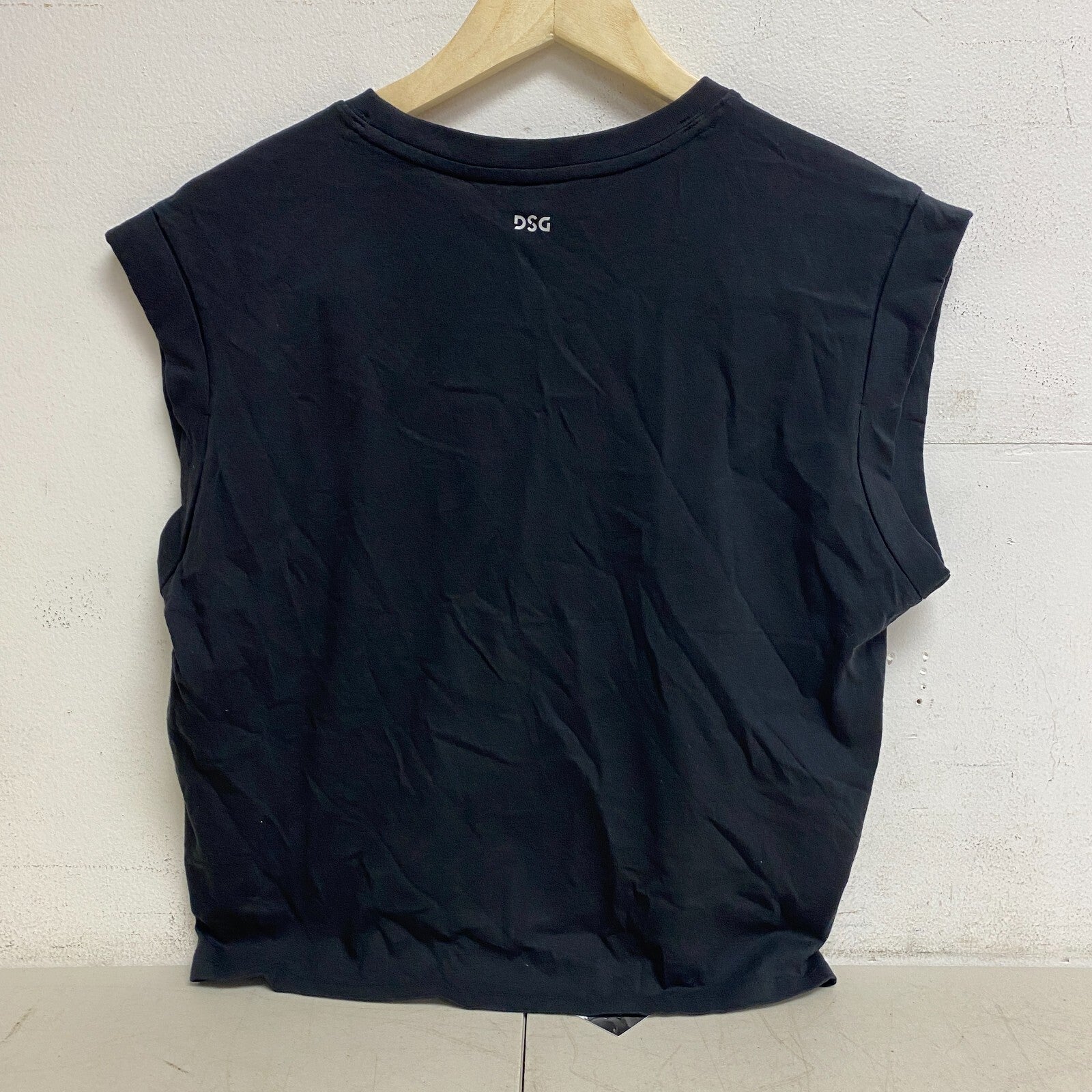 DSG Women's Everyday Relaxed Cotton Fashion Tank Pure Black DAW23302 New