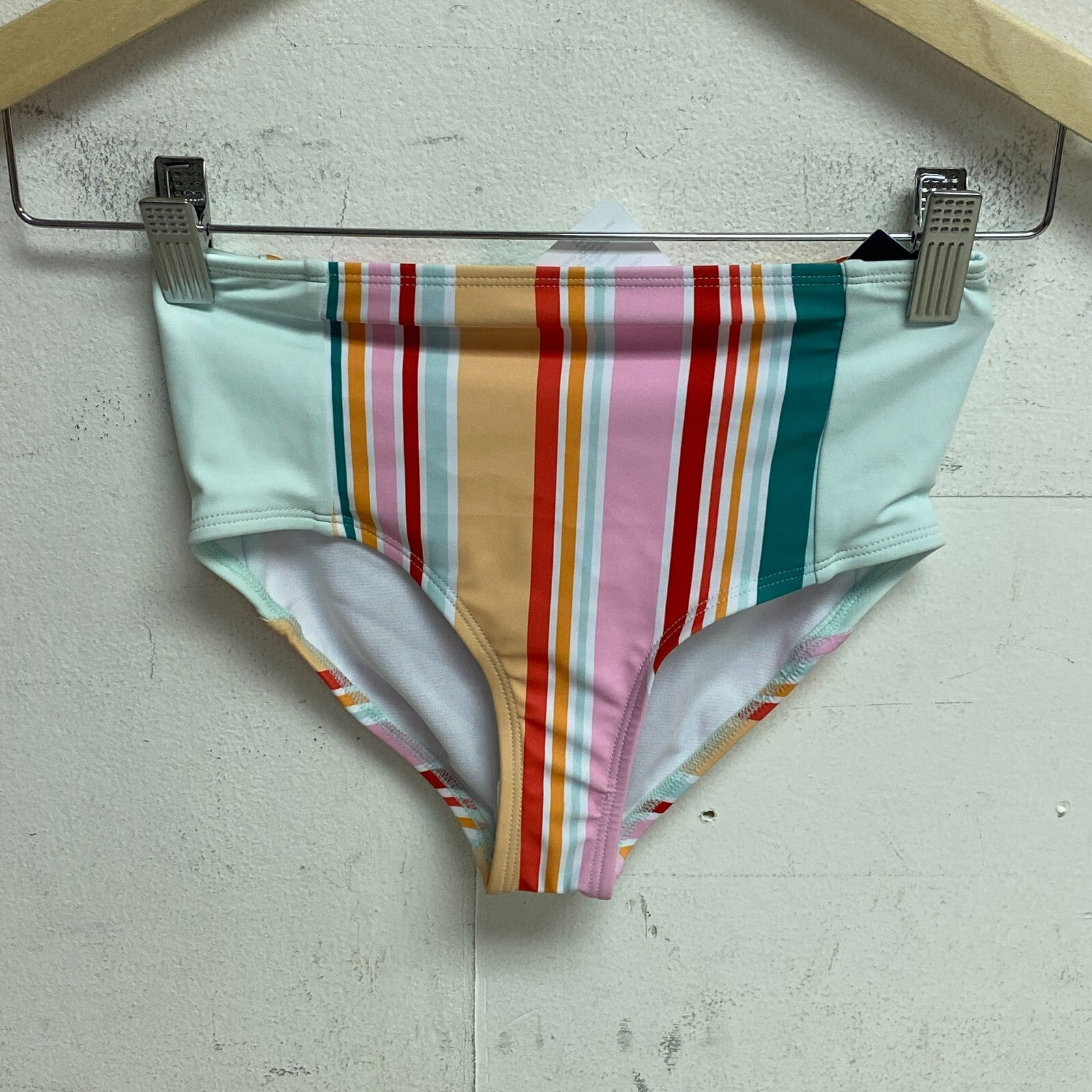 DSG Girls High Waist Swim Bottom Popsicle Stripe Multicolor Summer DSG8127