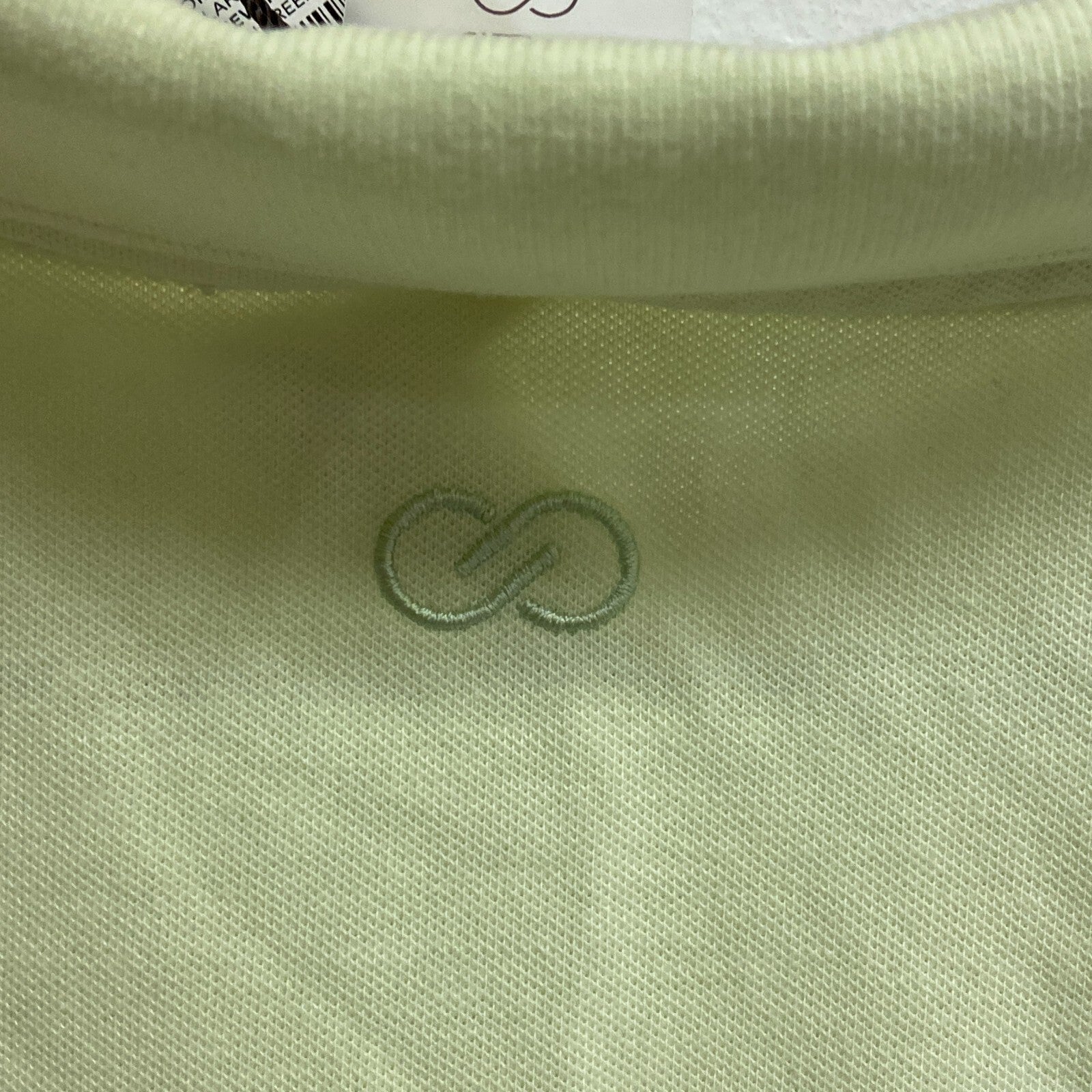 Calia Women's Puff Sleeve Polo Collared Neck Pale Neon Green WCG11012 Brand New