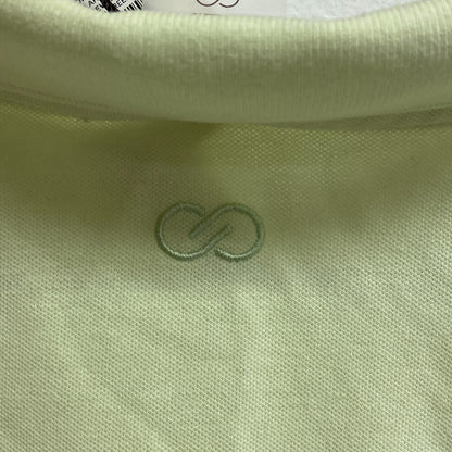 Calia Women's Puff Sleeve Polo Collared Neck Pale Neon Green WCG11012 Brand New