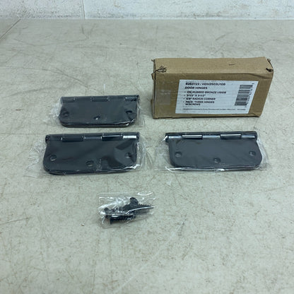 MISENO 3-1/2" X 3-1/2" DOOR HINGES OIL RUBBED BRONZE , MODEL: HDH3503U10B