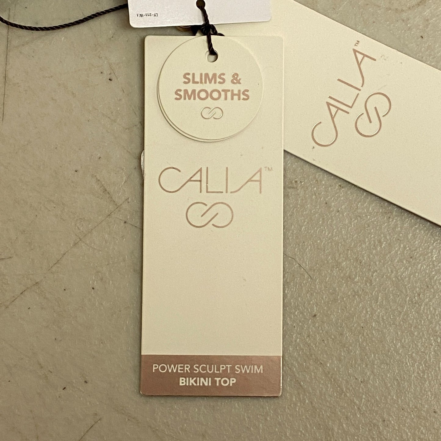 Calia Womens Powersculpt Swim Bikini Top Painterly Floral Multi WSA22208PRT