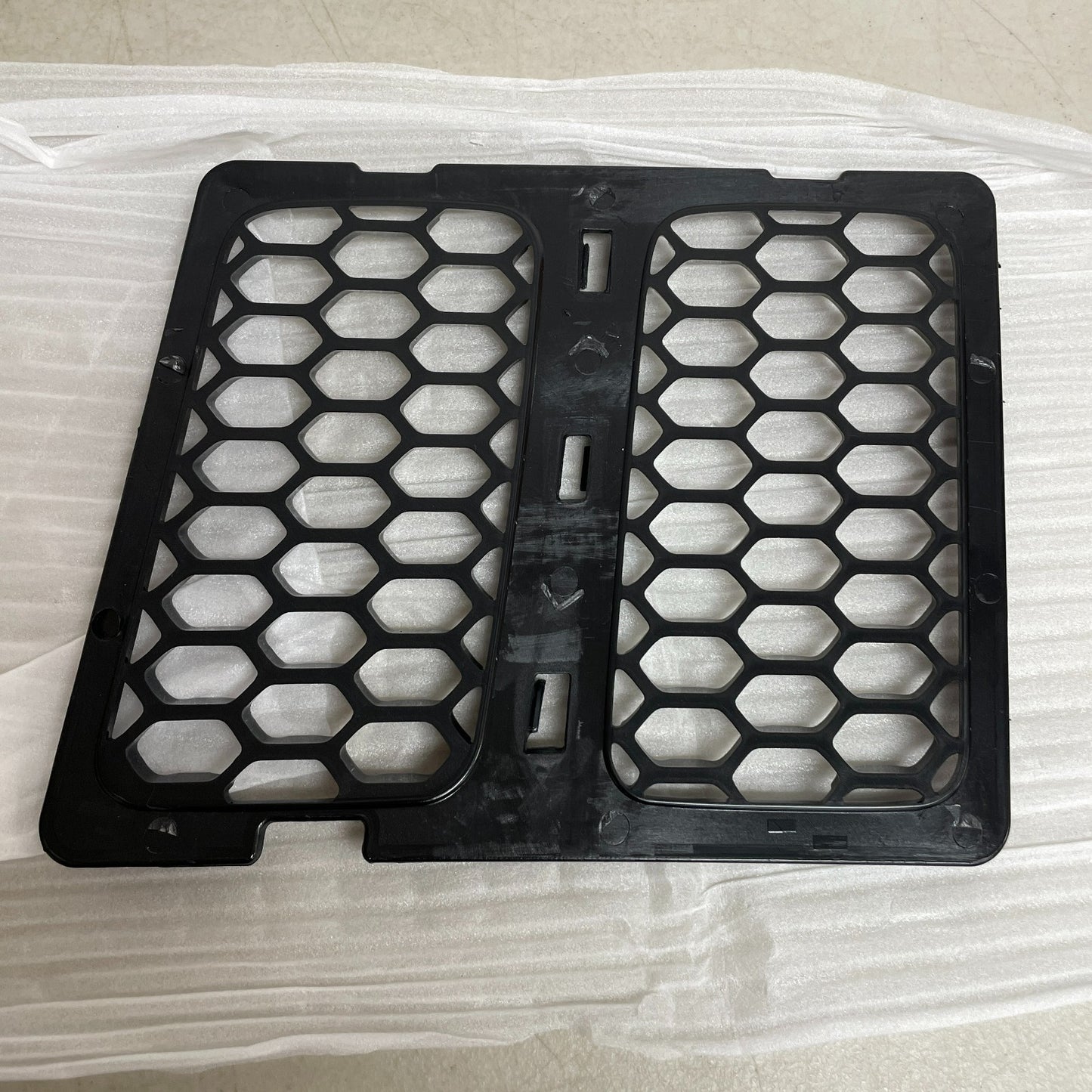 CheroCar Front Grill Inserts Kit Honeycomb Mesh Black Jeep Grand Cherokee 14-16