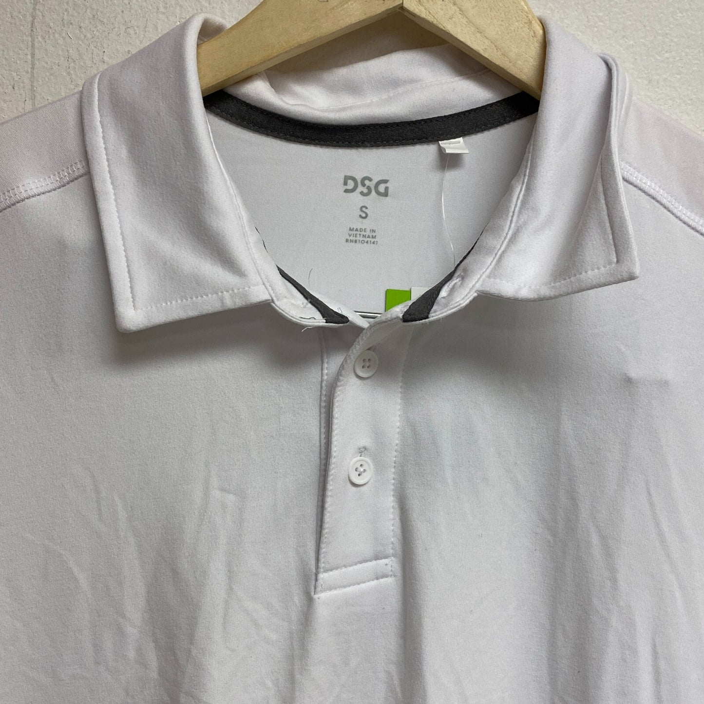 DSG Mens 365 Short Sleeve Polo Pure White Solid Summer Stylish DAM13112
